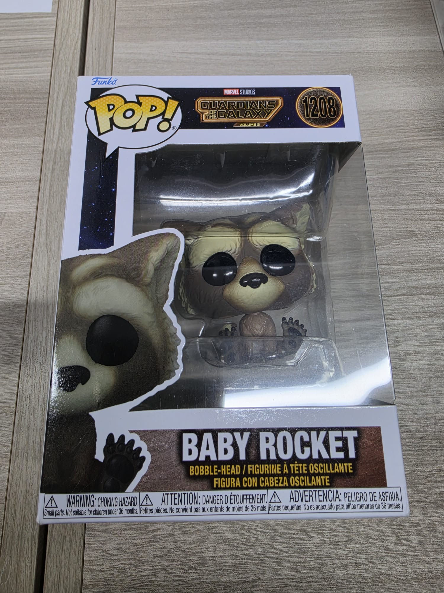 Funko Pop 1208 baby rocket Marvel