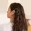 Miniature : Barrette à cheveux ronde dorée