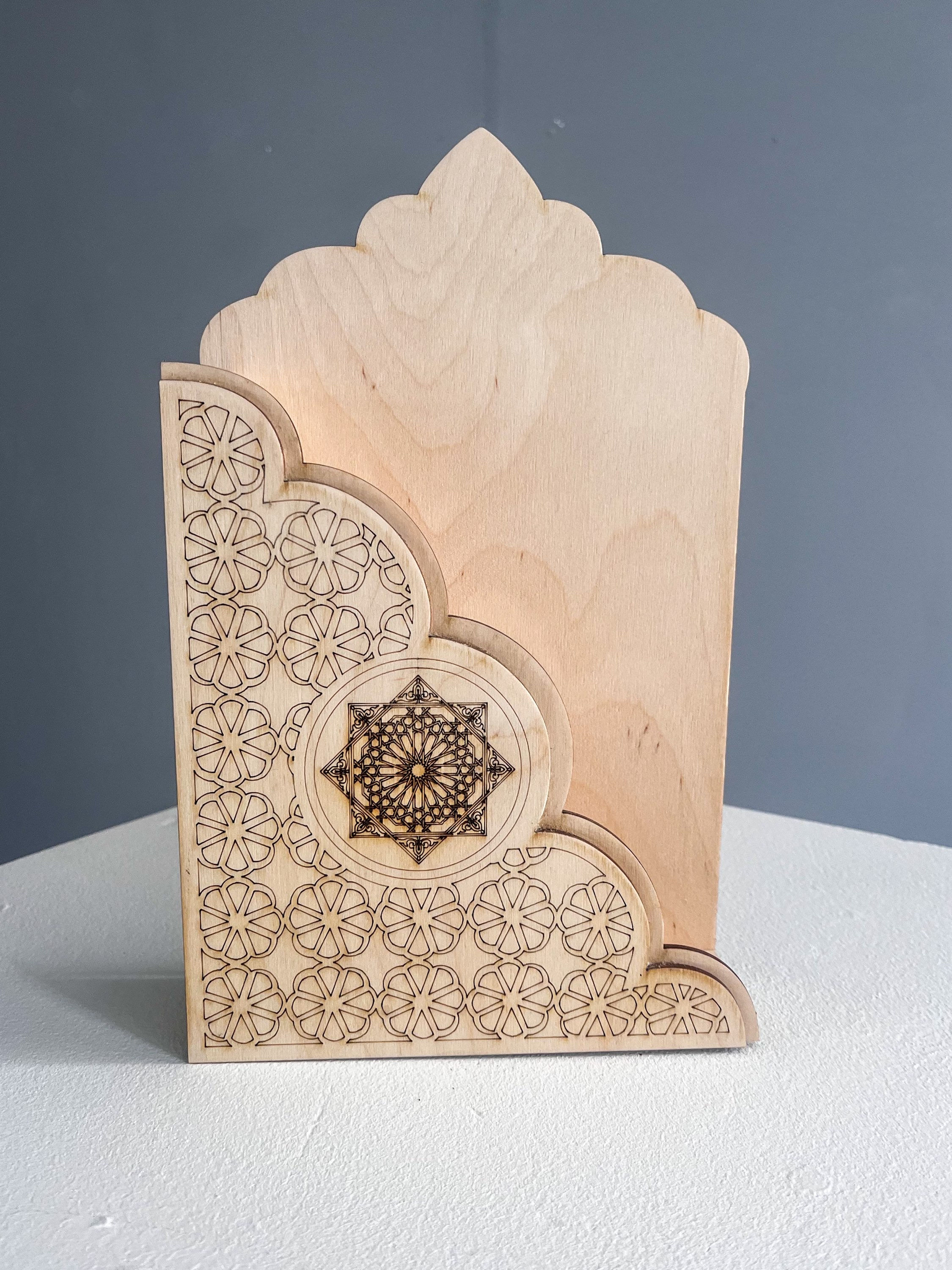 Wood Carved Bookholder
