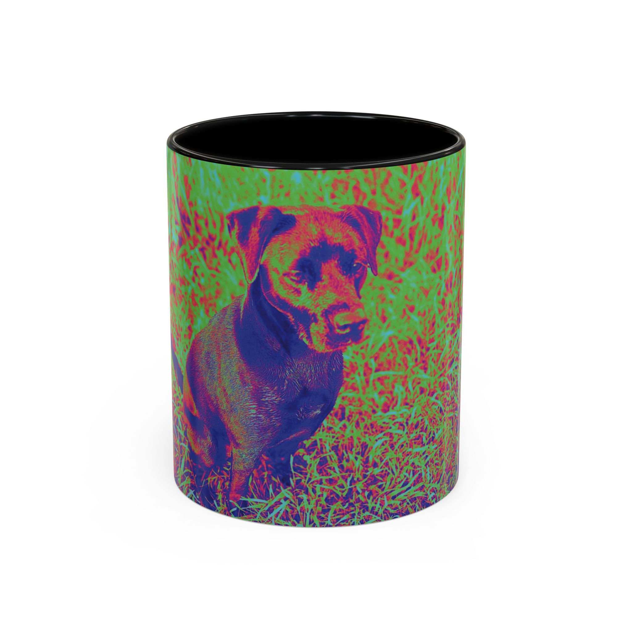 Coffee Mug - 11 oz or 15 oz - Collection 7 of 8 - Funky Color - Funny Dog