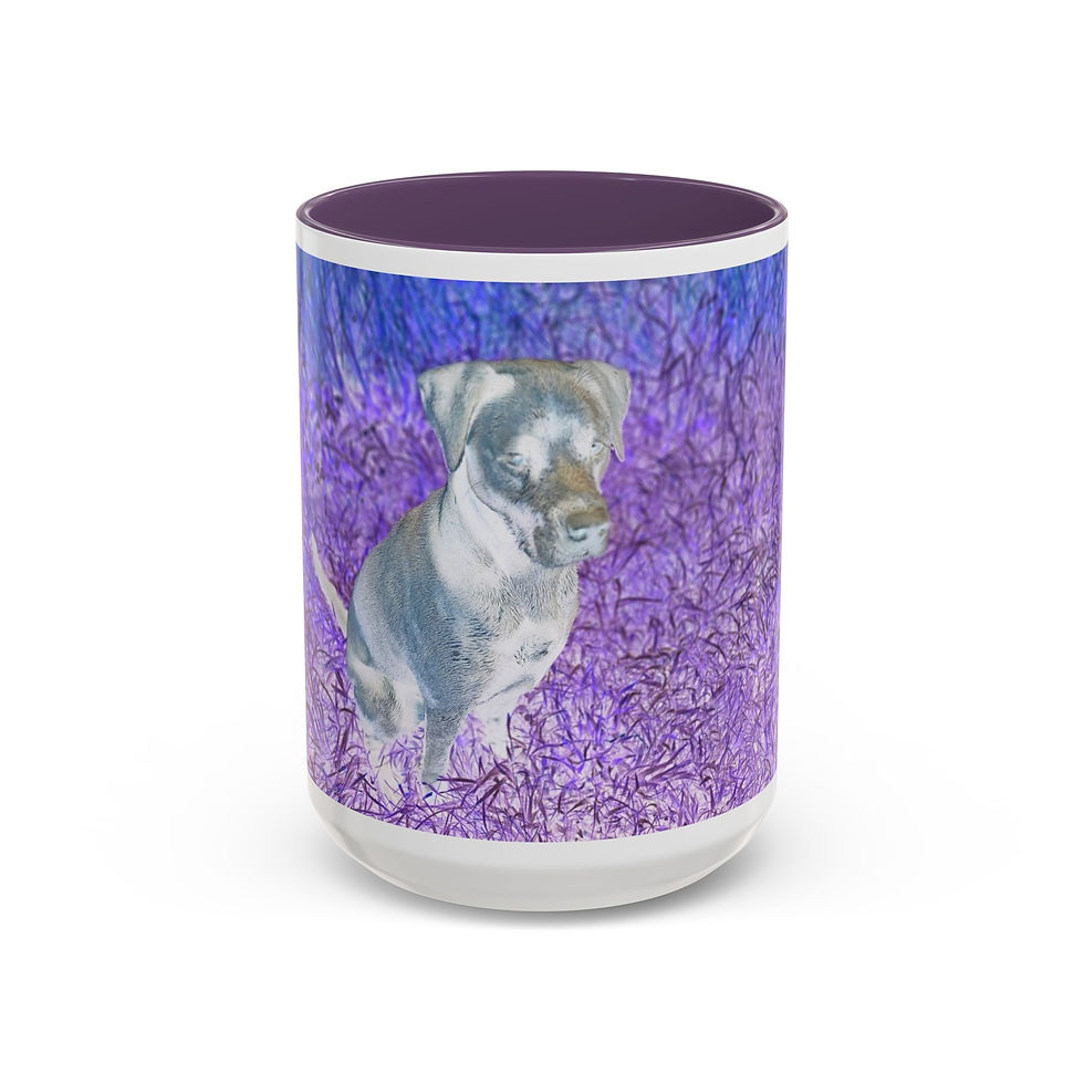 Thumbnail: Coffee Mug - 11 oz or 15 oz - Collection 3 of 8 - Funky Color - Funny Dog