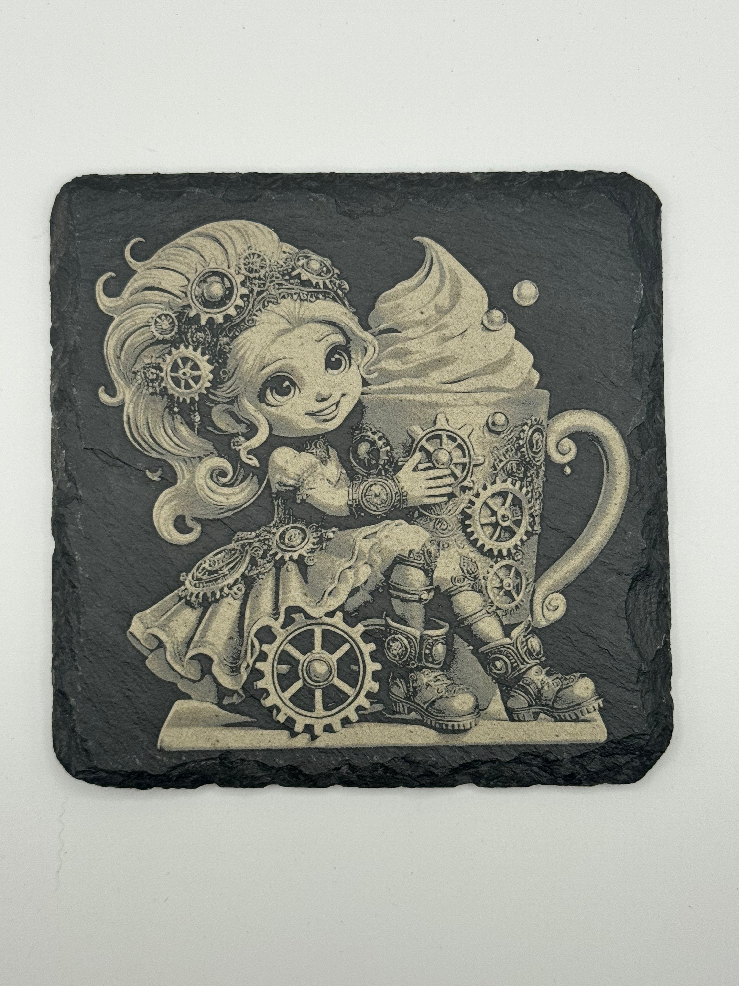 Steampunk Coffee Slate Coasters