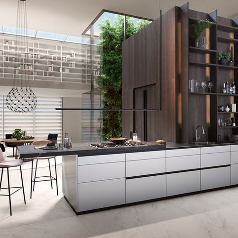 Modern Handleless Kitchen Cabinets