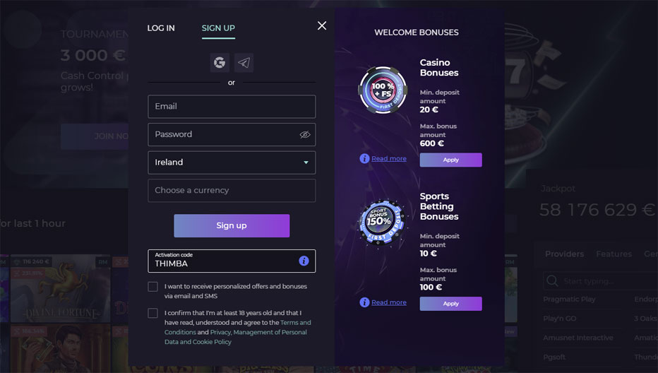 izzi casino no deposit bonus