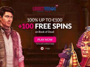 Lucky Vegas review – 100 Free Spins on Book of Dead + €100 bonus