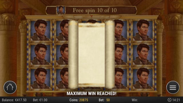 Maximum win on the Book of Dead