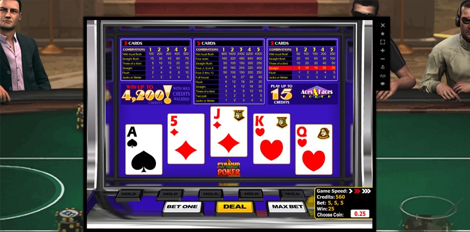 Aces and Faces Video Poker