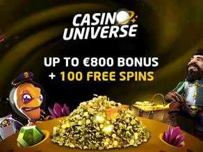 Casino Universe Bonus – 5 No Deposit WAGER-FREE Spins on Starburst!