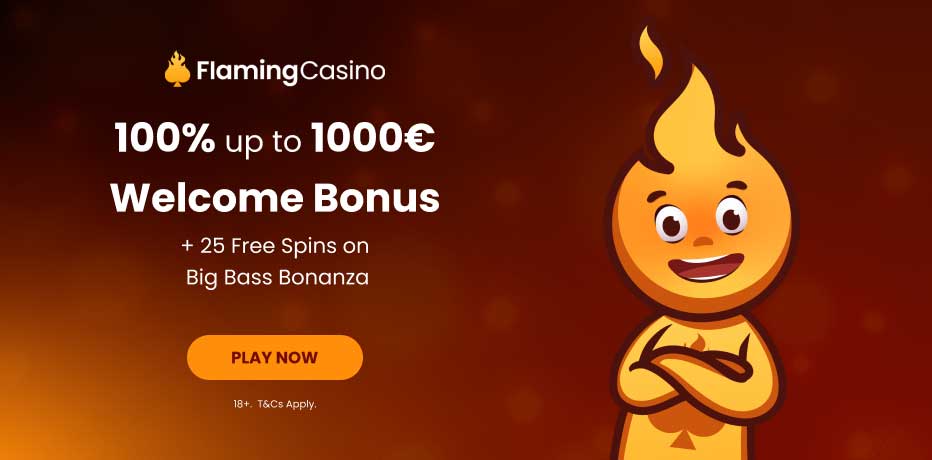 Flaming Casino No Deposit Bonus - 25 Free Spins on Take Olympus
