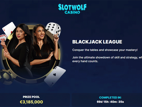Slotwolf Casino Blackjack League – win a share of over €3 million in prizes