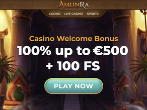 AmunRa Casino Review – 100% first deposit bonus up to €500