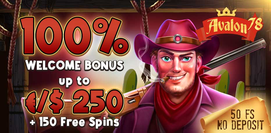 Avalon78 Welcome Pack - 50 Free Spins + €250 Bonus