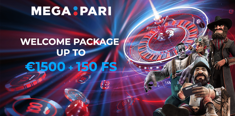 Mega Pari Casino Bonus - Claim €1.500,- + 150 Free Spins