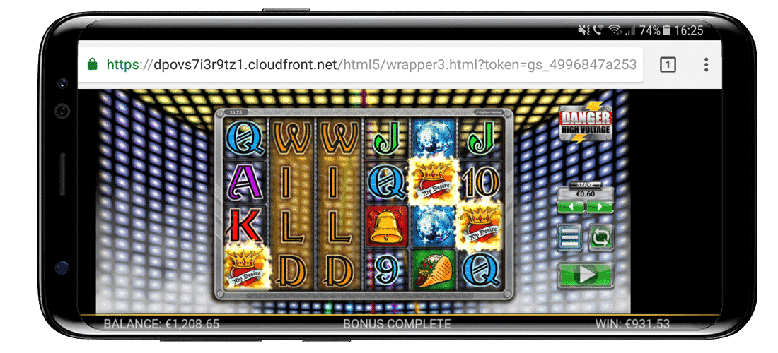 Big Win on Danger High Voltage by Big Time Gaming