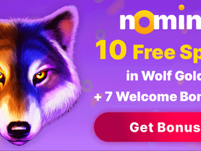 Nomini Bonus Review – 10 Free Spins (no deposit needed) + 7 Welcome bonuses