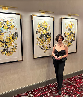 Mayee Futterman Next to Triptych.JPG