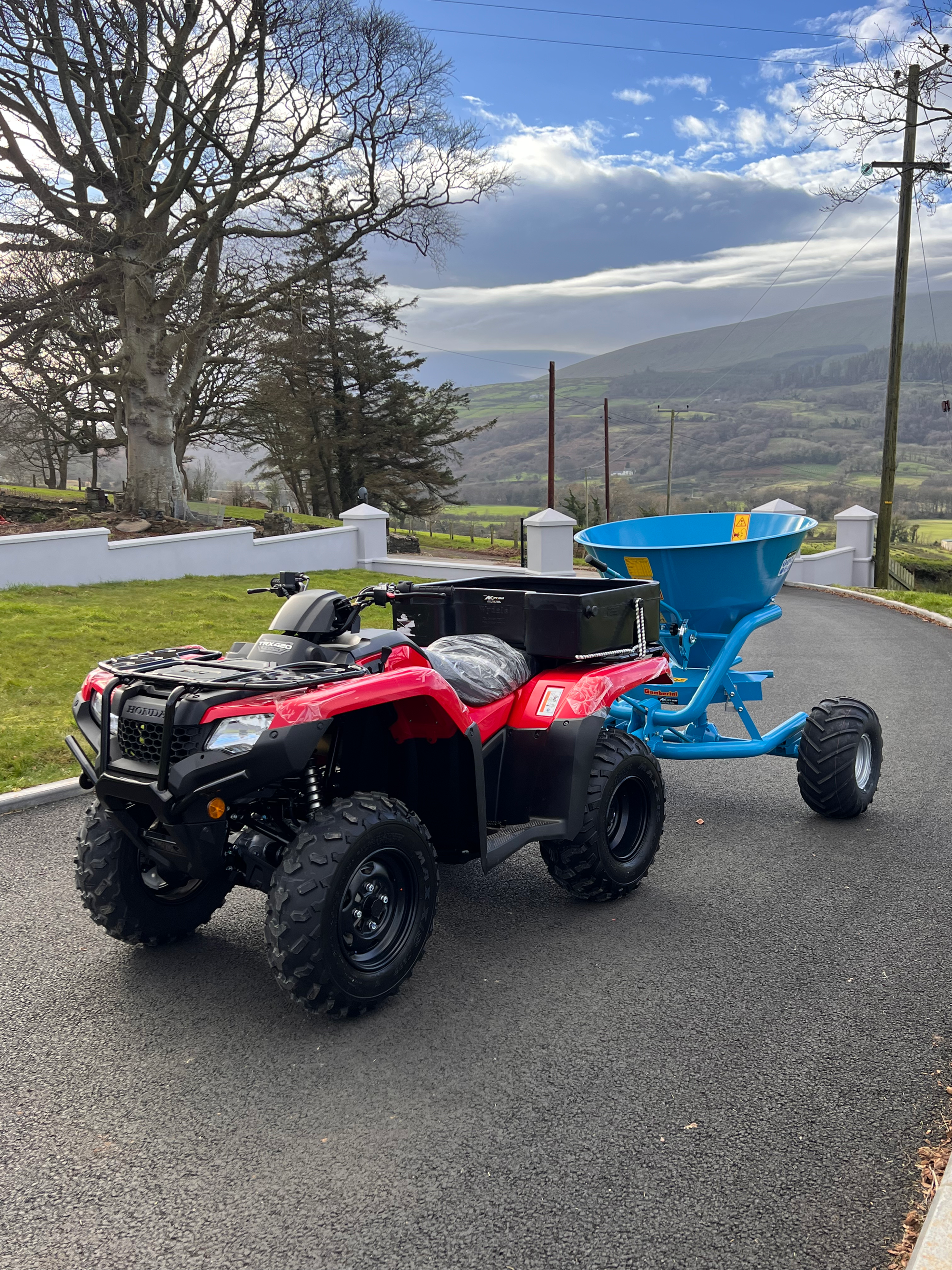 Honda TRX 420 FM and Spreader Finance Package