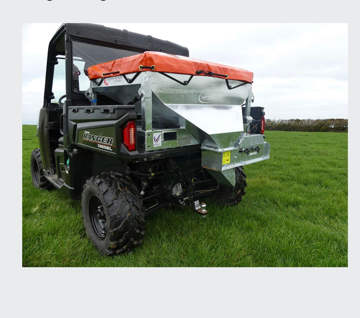 CHAPMAN MF350 MOUNTED FEEDER