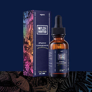 Wild & Rooted CBD packaging design