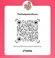 QR code for TikTok @ThePostpartumNurse