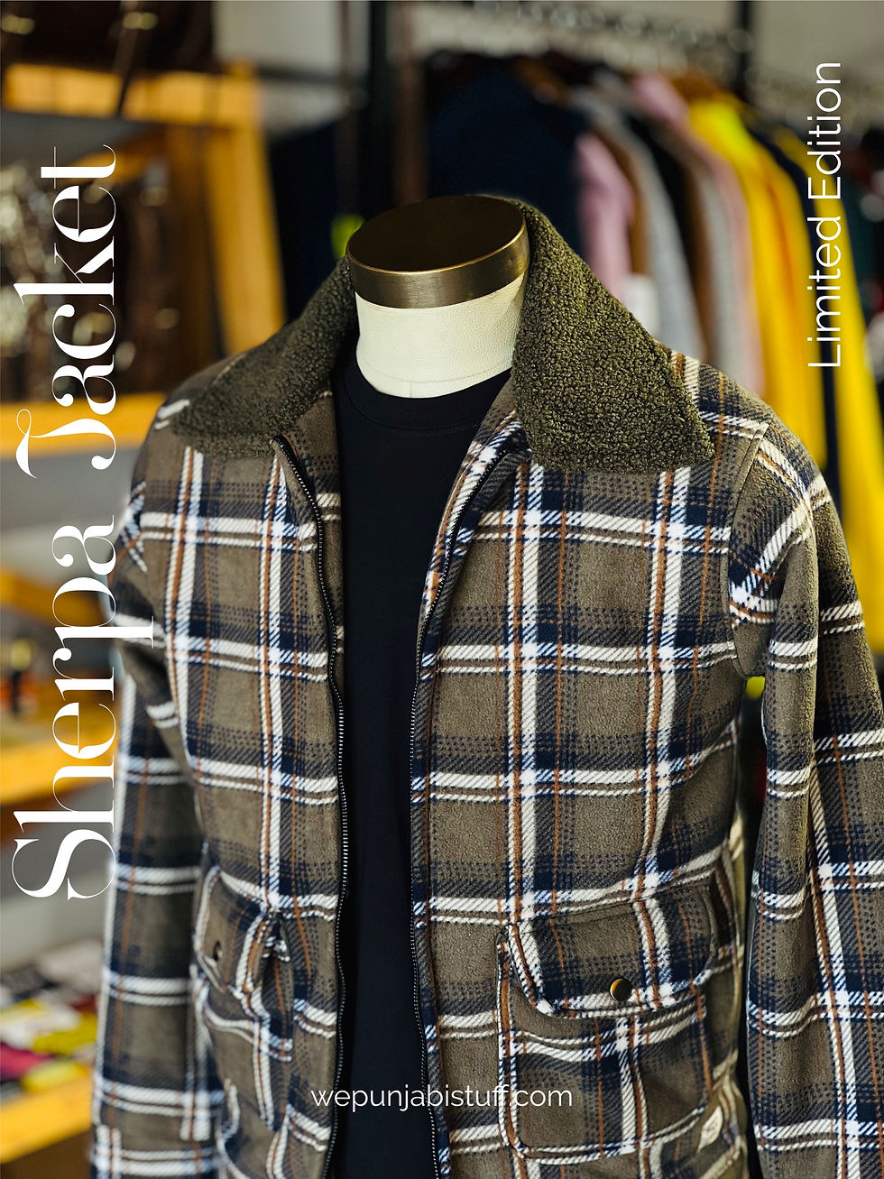 Thumbnail: Sherpa Jacket Zip Up Check Premium
