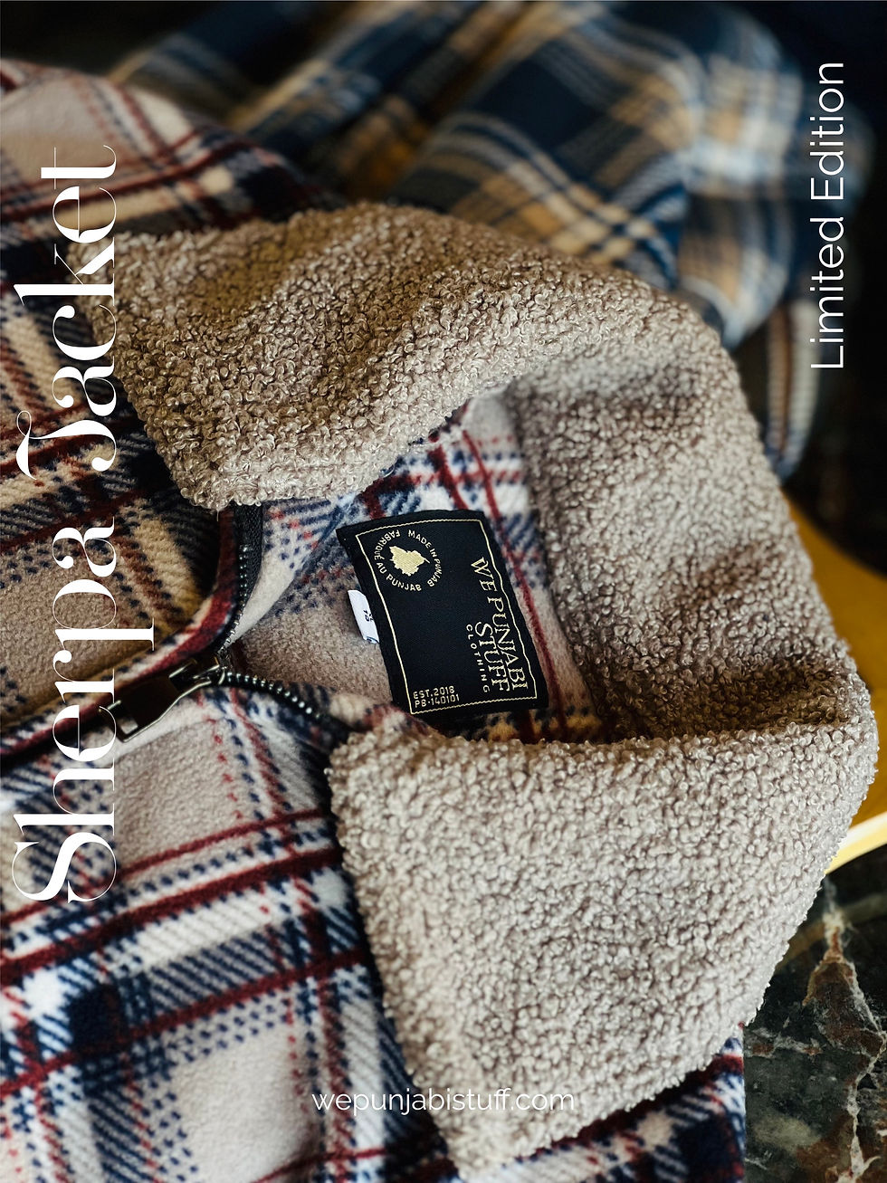 Thumbnail: Sherpa Jacket Zip Up Check Premium