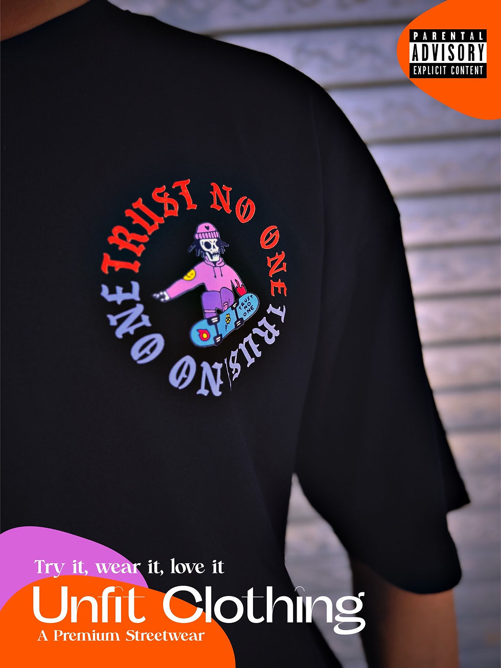 Thumbnail: Trust No One Premium Oversize Unisex Tee