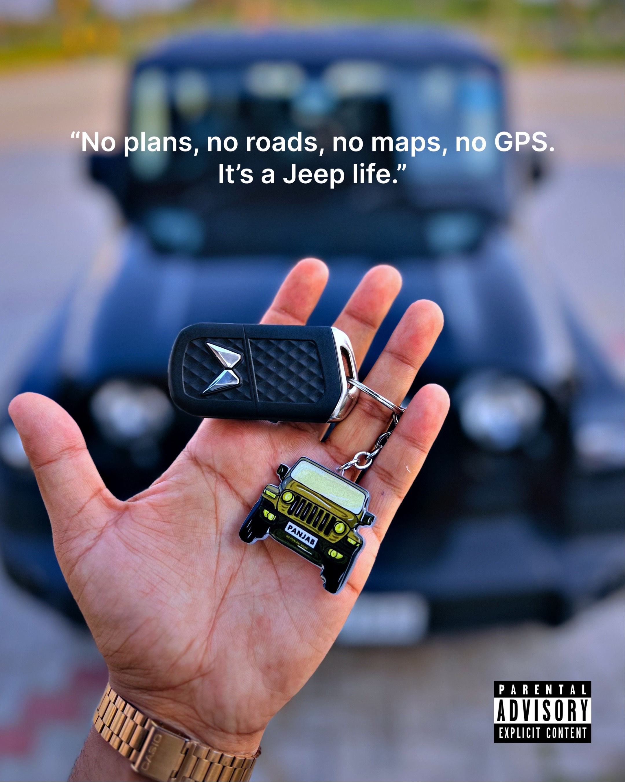 Jeep 3D Gel Resin Keychain