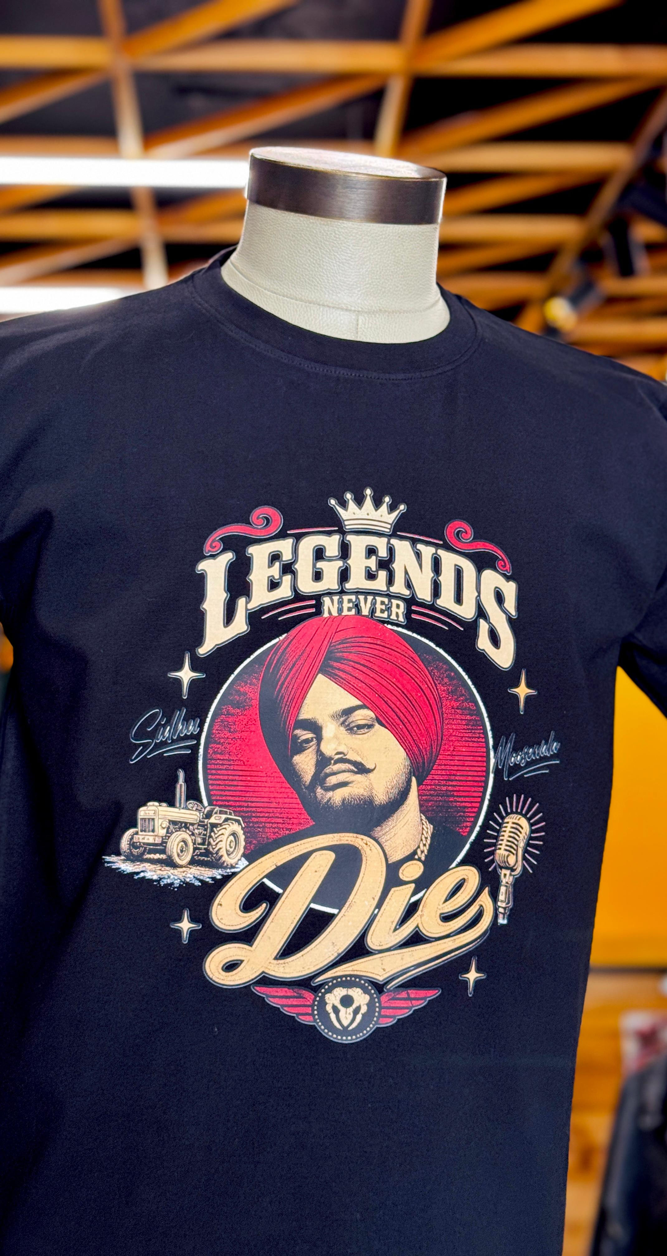 Legends never die smw 220 Gsm Premium Cotton T-shirt