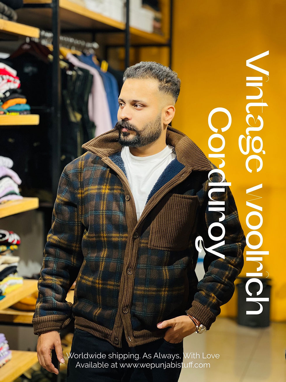 Thumbnail: Vintage woolrich Corduroy Plaid Jacket Unisex 