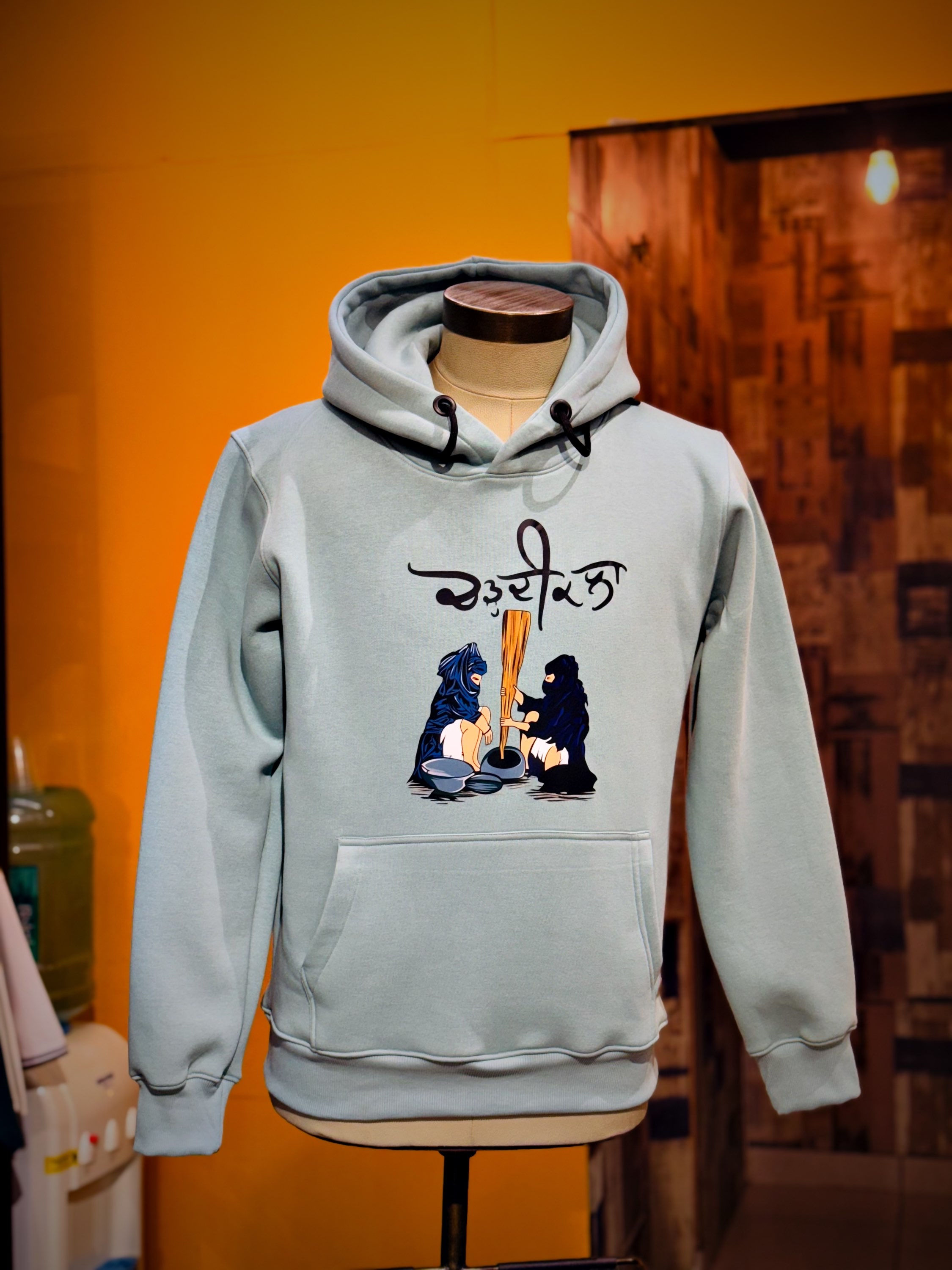 Chardi Kala Nihang Singh Vector Aesthetic Premium Hoodie