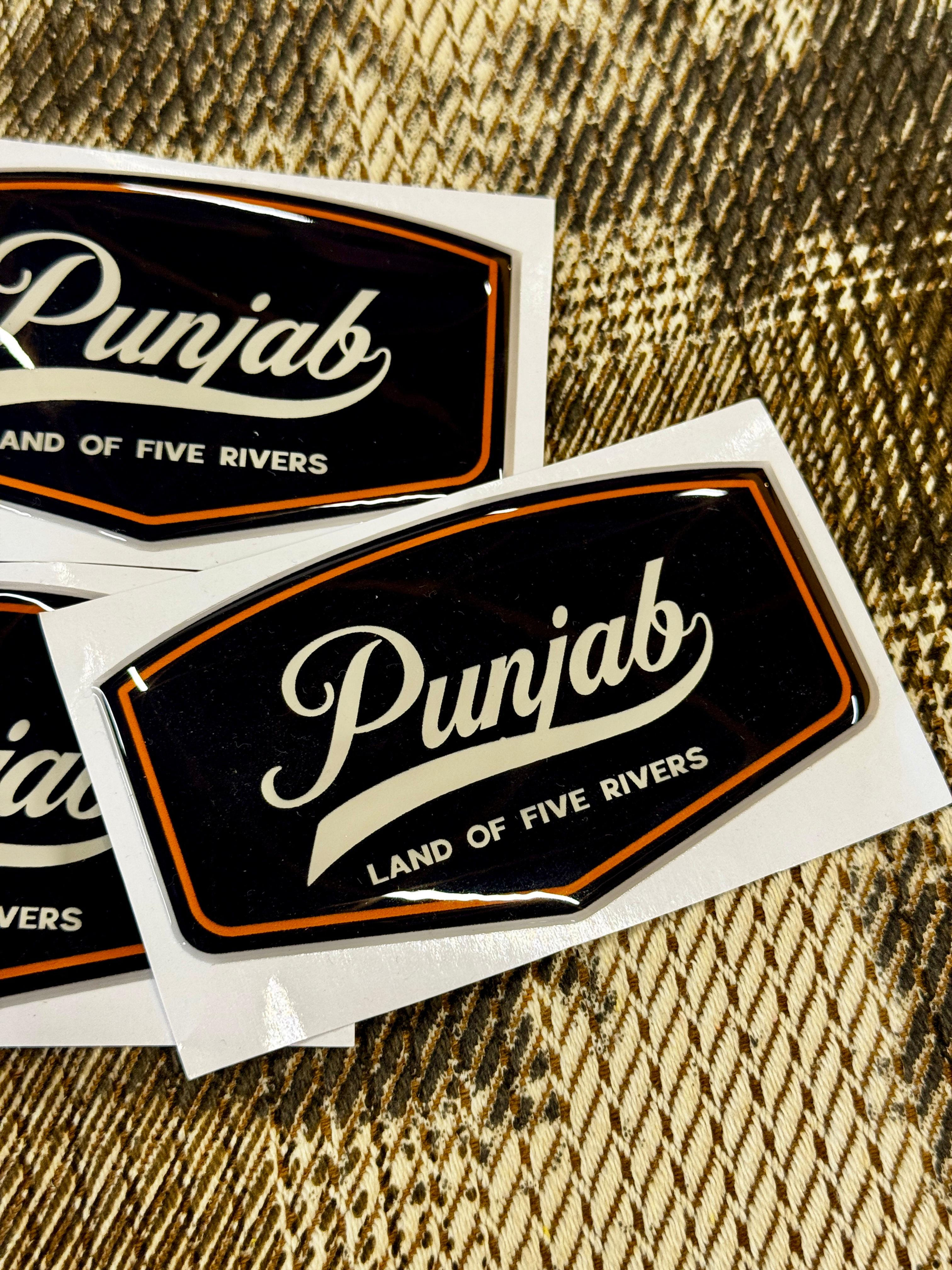Punjab land of five rivers 3D Gel Premium Decal