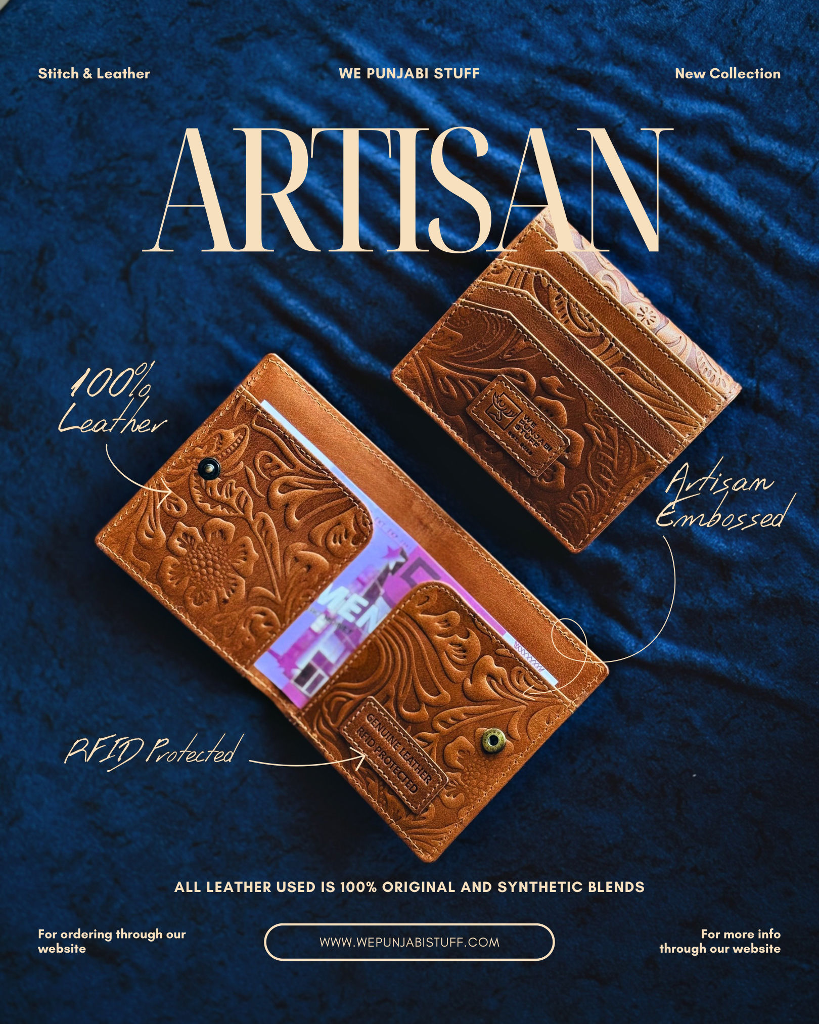 The Artisan Wallet by We Punjabi Stuff Unisex