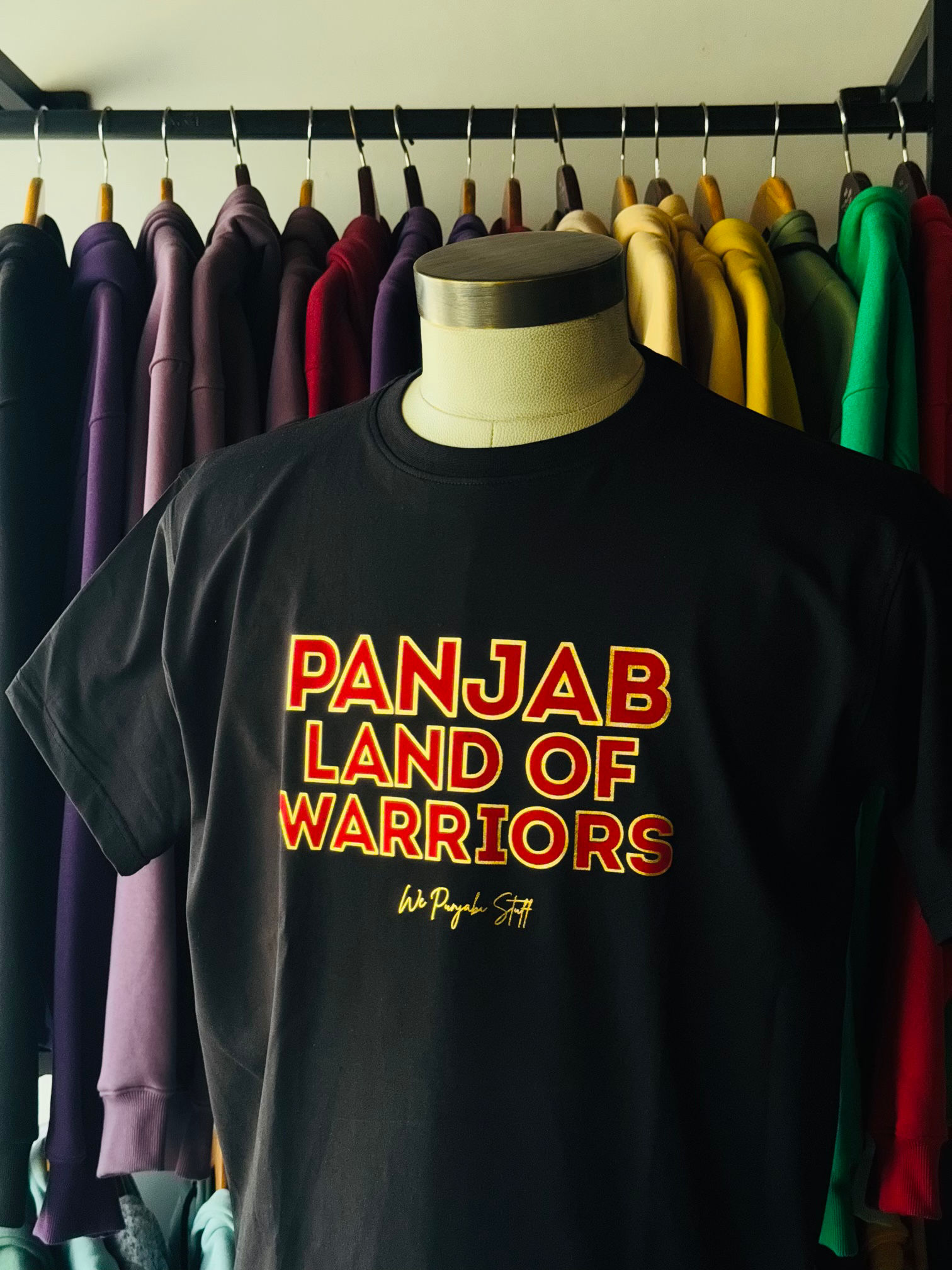 Panjab Land of Warriors Velvet 220 Gsm Premium Cotton T-shirt