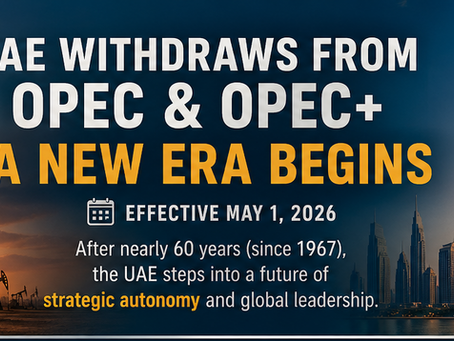 UAE’s Historic Exit from OPEC: A New Era in Global Oil Politics Begins