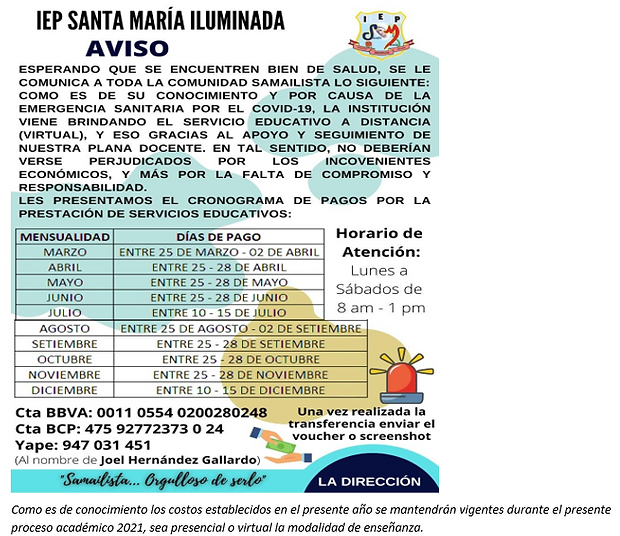Cronograma de pagos