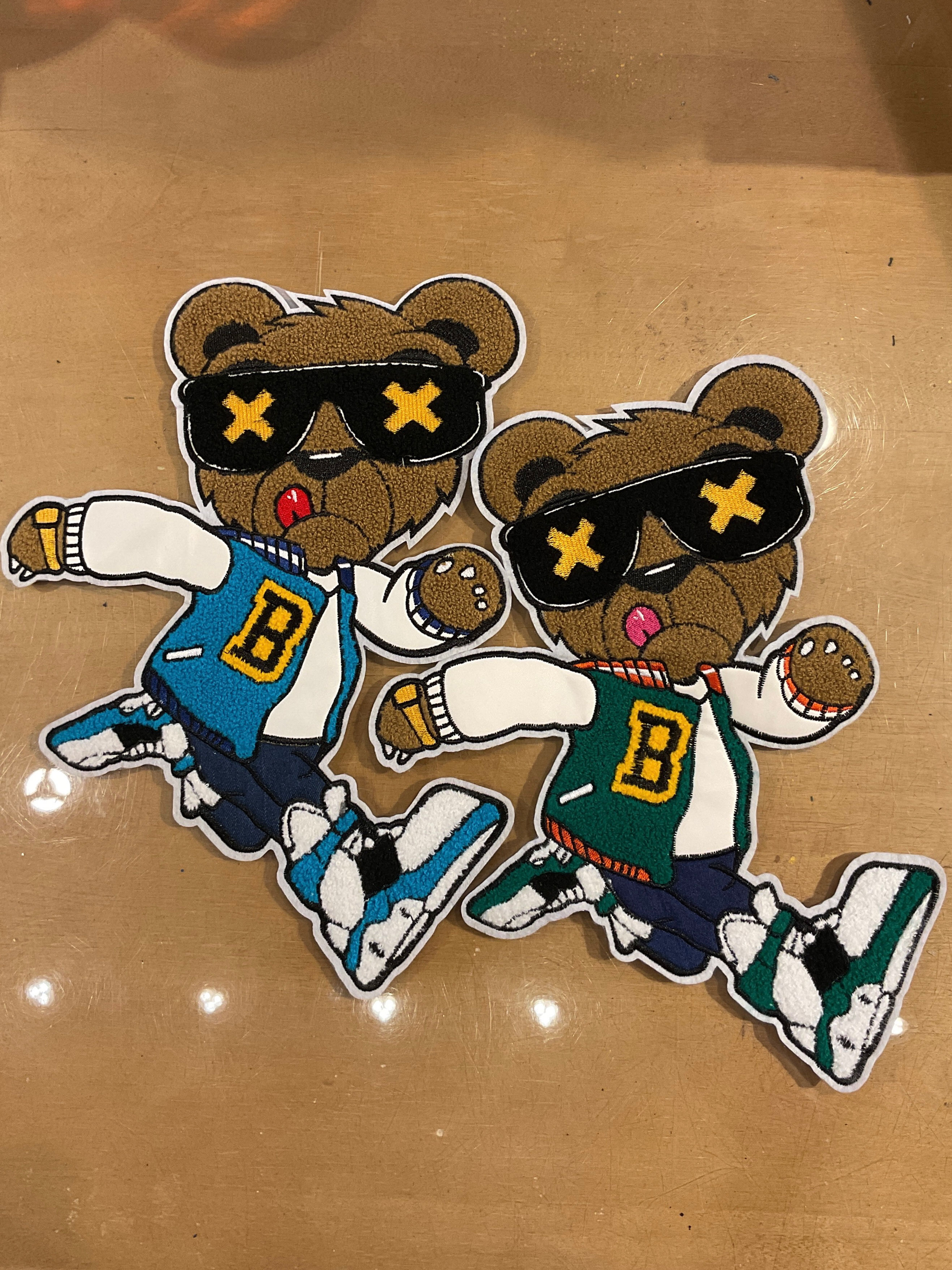 Letterman Bear Chenille Patch