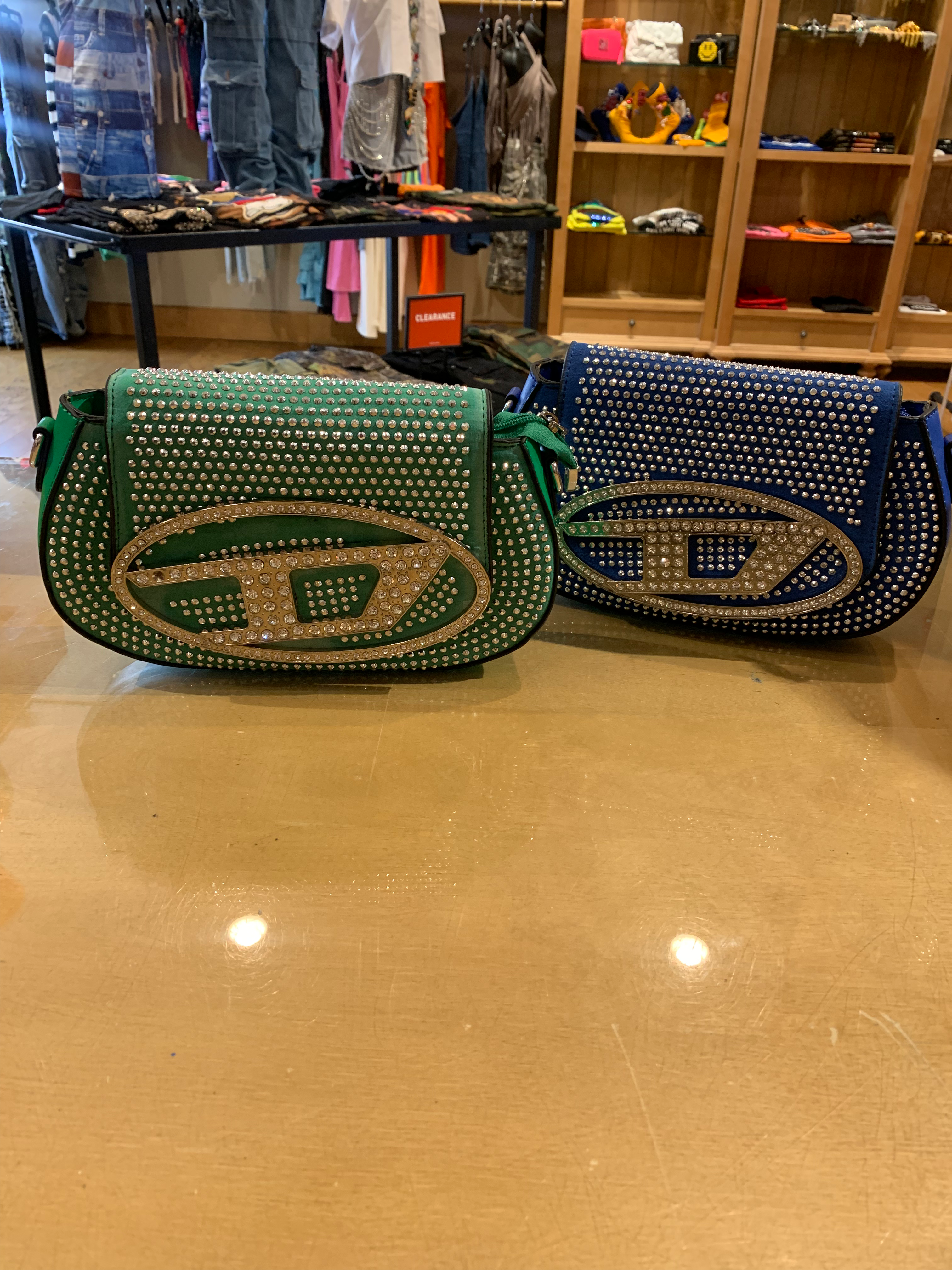 Diesel Rhinstone Purse