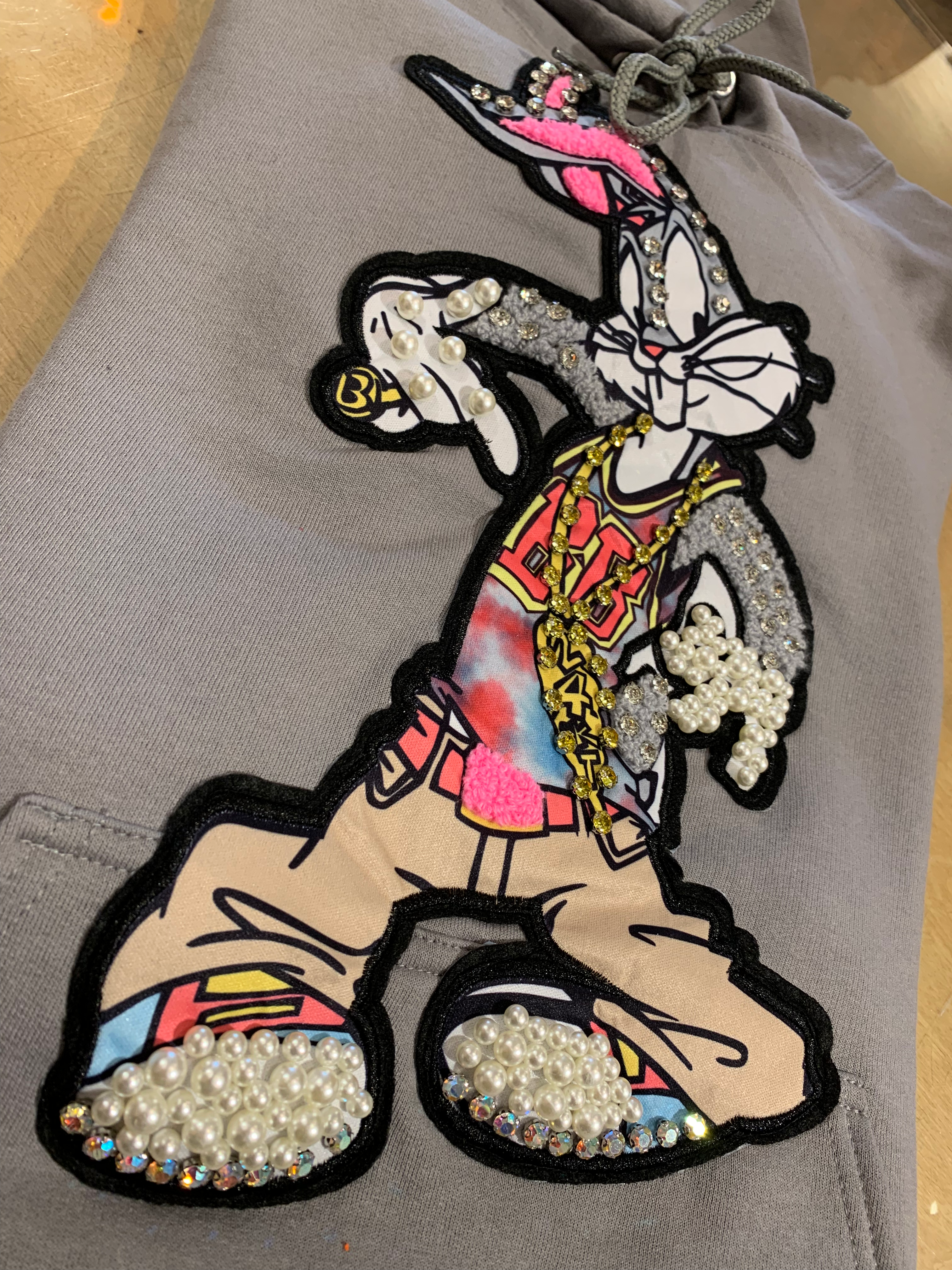 Grey Bugs Bunny Hoodie