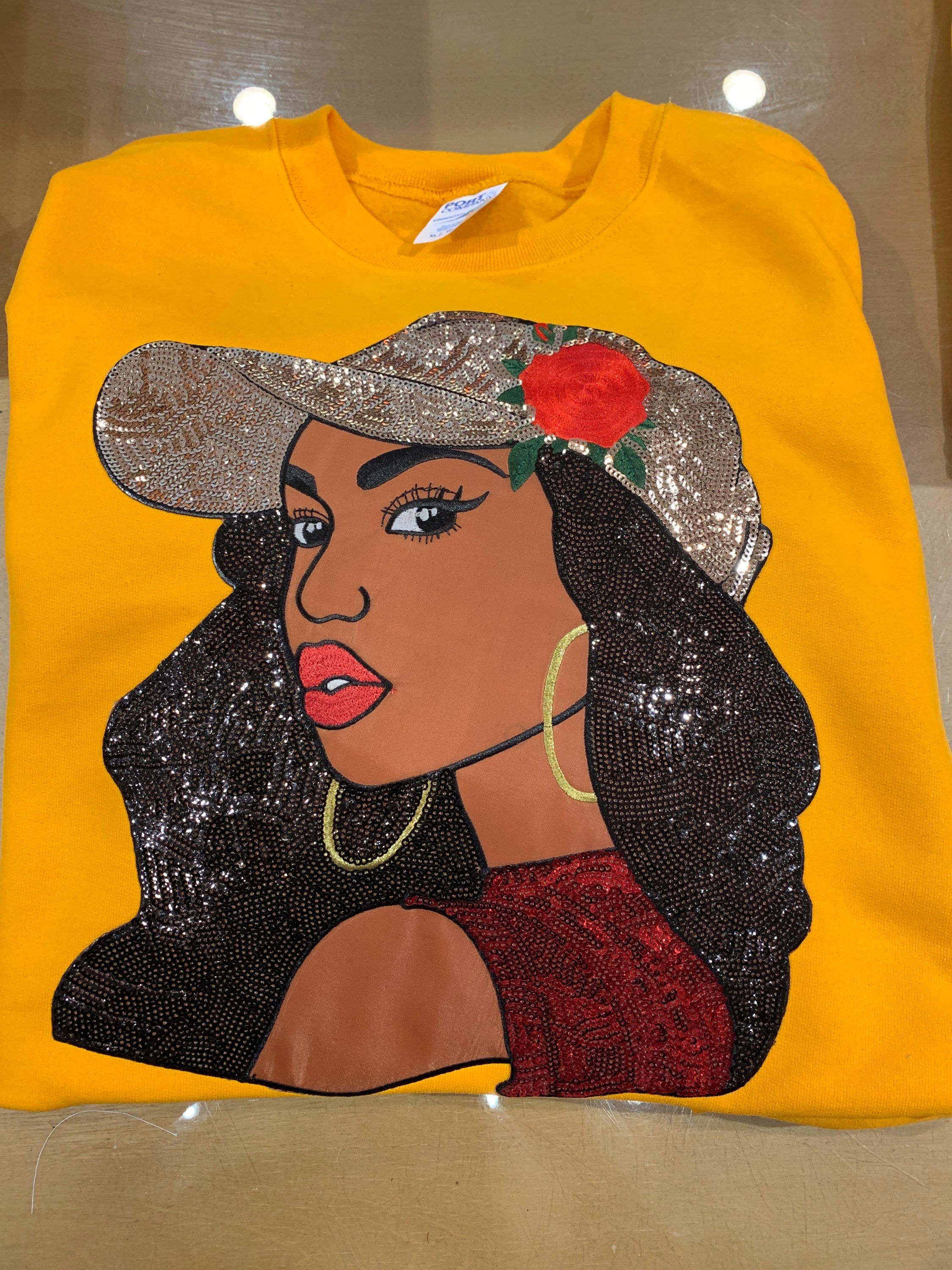 Rose cap diva yellow sweatshirt 