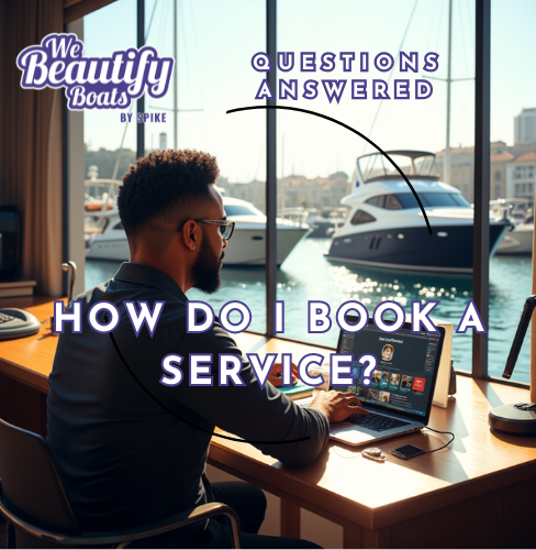 Book your boat detailing online in minutes. Choose time, location, and confirm instantly—n