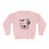 Thumbnail: Pink Smiling Ghost NuBlend® Crewneck Sweatshirt