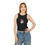 Thumbnail: Women's Micro Rib Racer Tank Top – Elegant Ghost Girl Design for Halloween