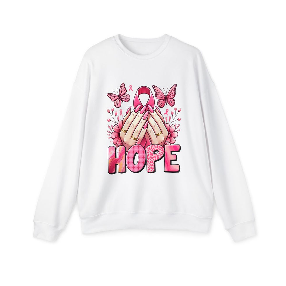 "Hope" Feminine Pink Sweatshirt