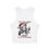 Thumbnail: Women's Micro Rib Racer Tank Top – Retro Girl Design