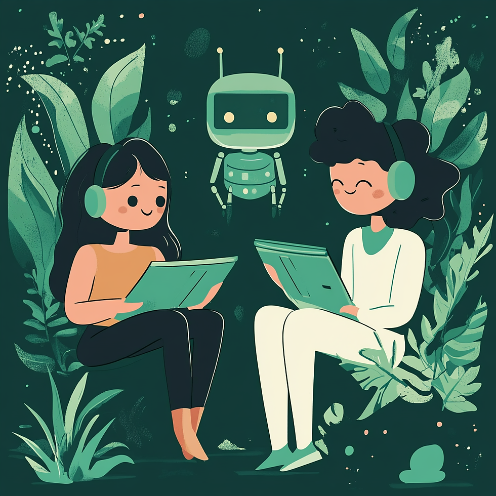 u7757675229_teen_friendly_chatbot_with_two_friends_with_green_f9161db1-2c43-4970-a419-20a8