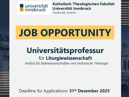 JOB OPPORTUNITY: Universitätsprofessur für Liturgiewissenschaft