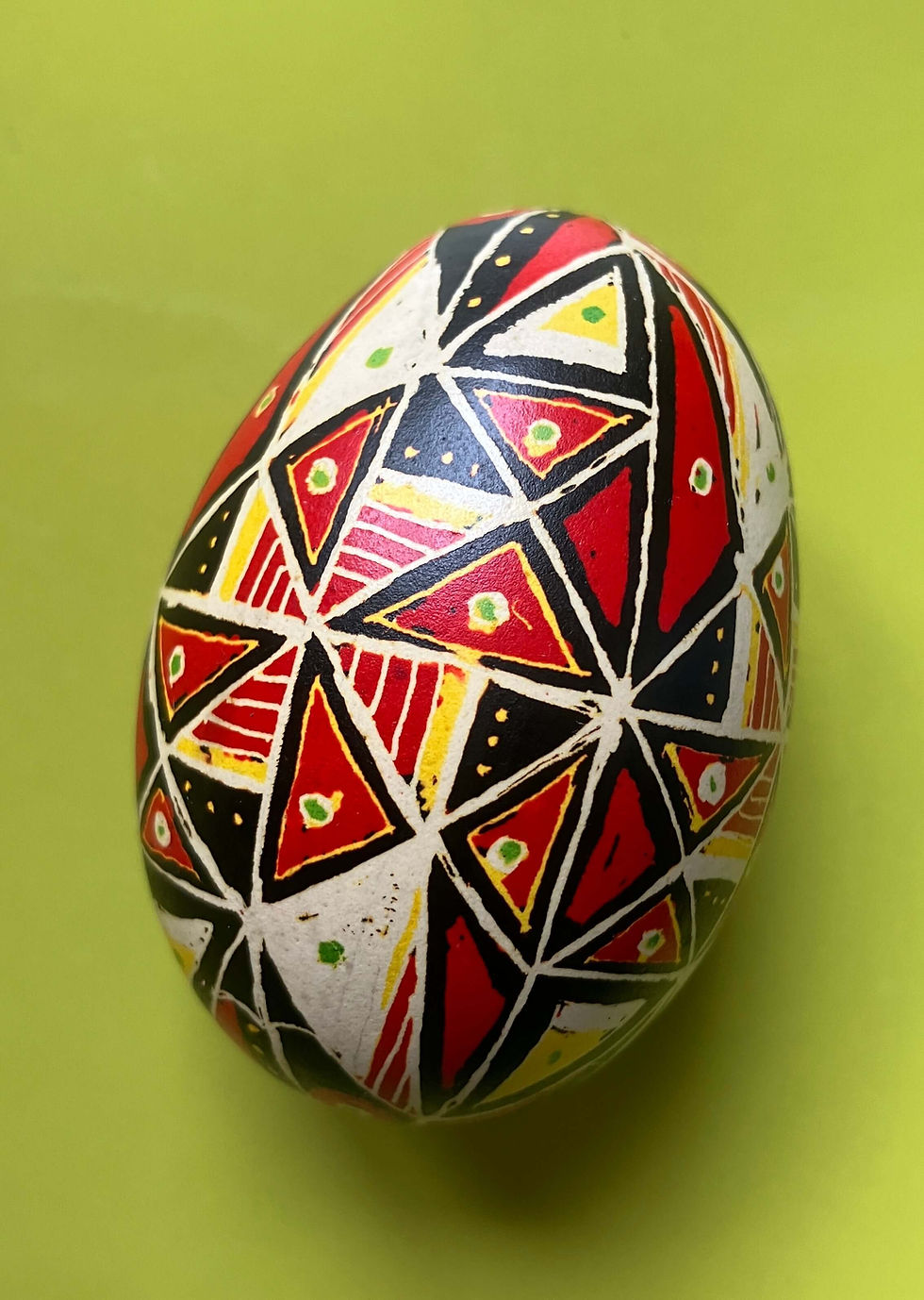 A finished Pysanky egg