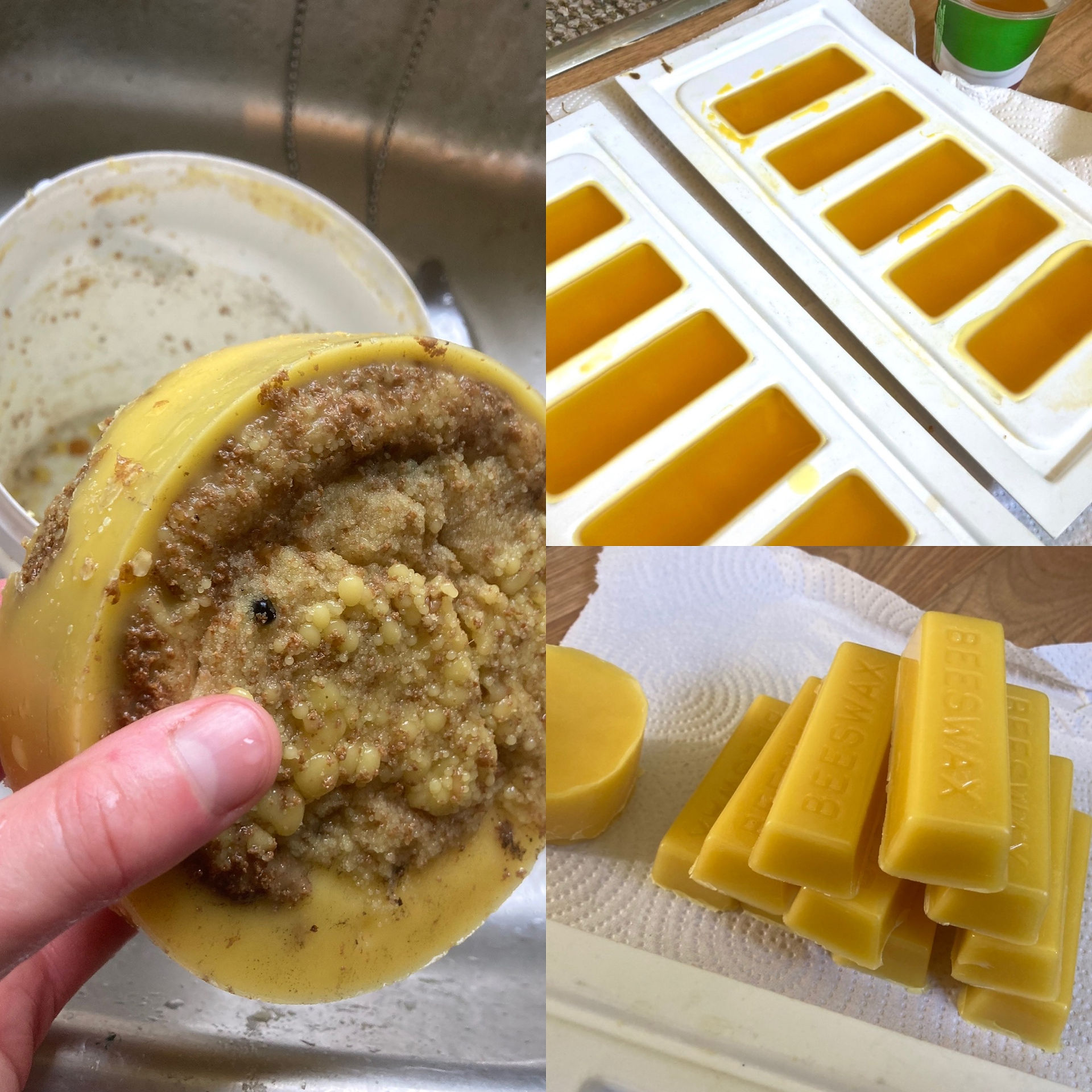 Filtering beeswax