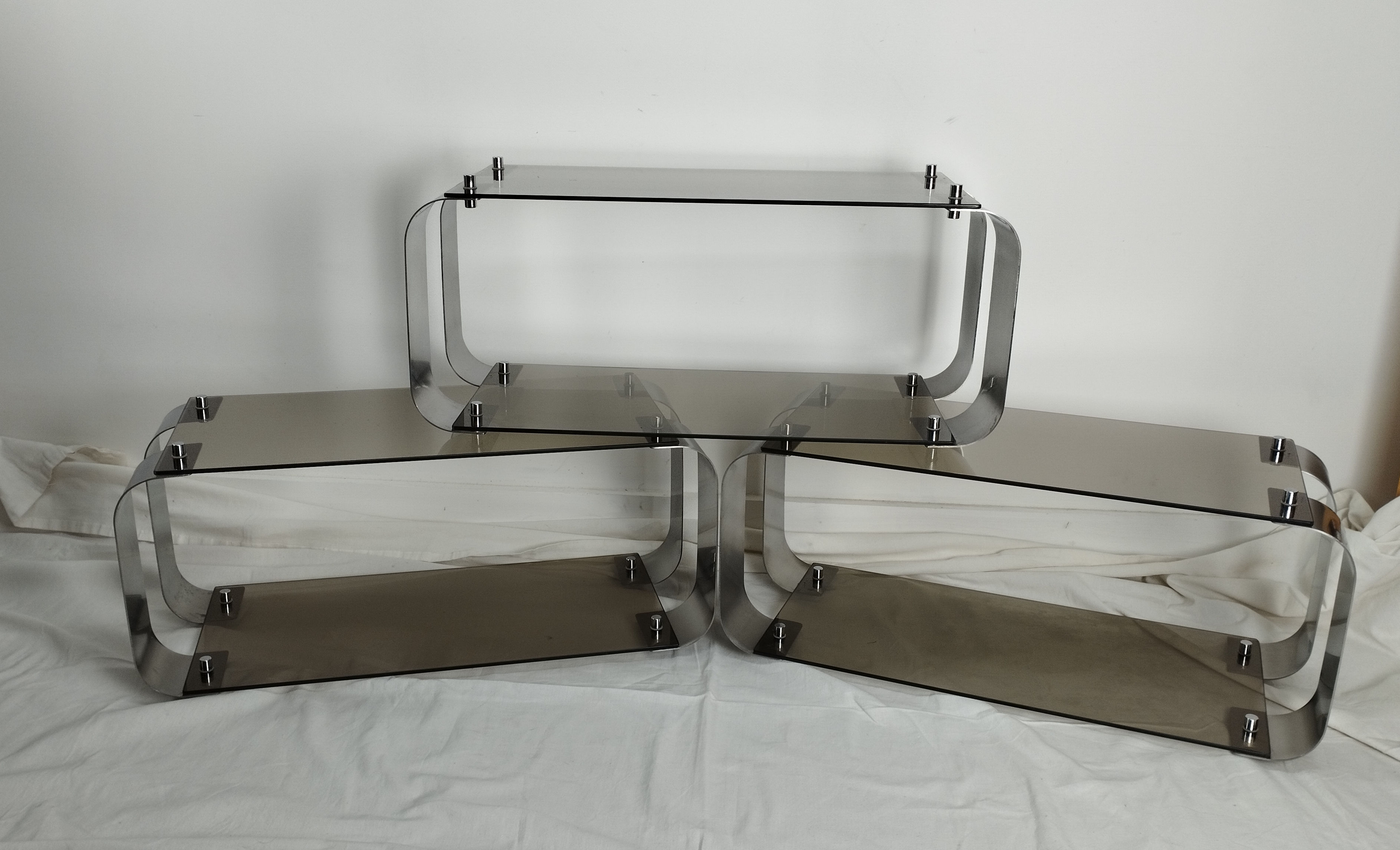 Bouts de canapé/étagères Donald SINGER circa 1970